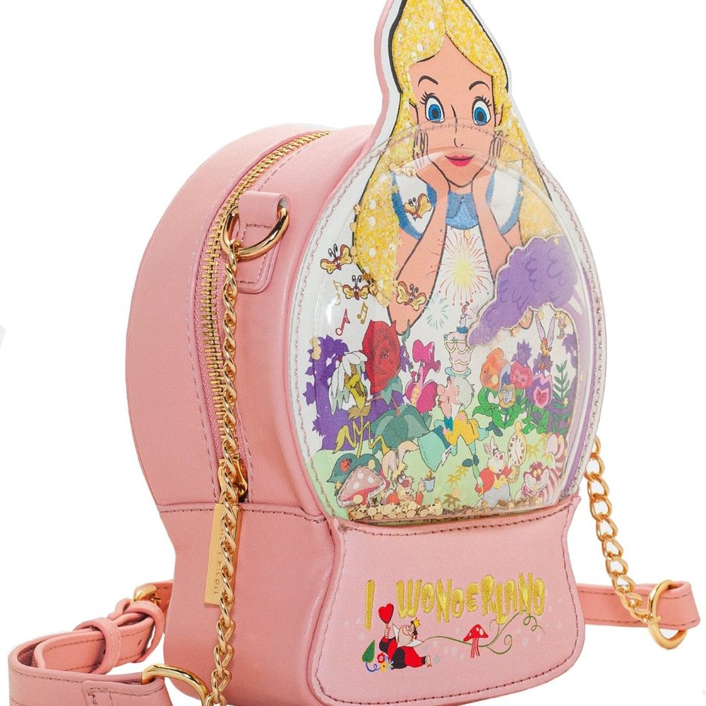 Disney Alice in Wonderland Snow Globe Crossbody - Picture 2 of 4